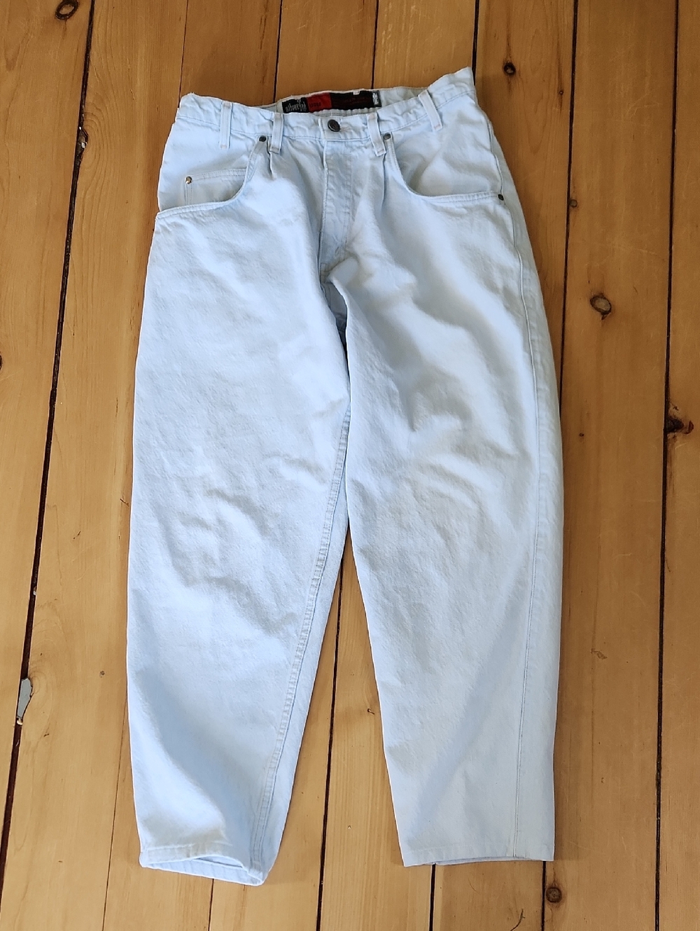90s Silvertab Jeans loose light blue waist label jeans 34x34